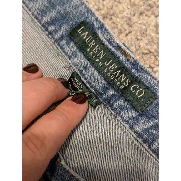 Ralph Lauren Jeans Co Womens boot cut jeans light wash 18W some stretch - Picture 5 of 5